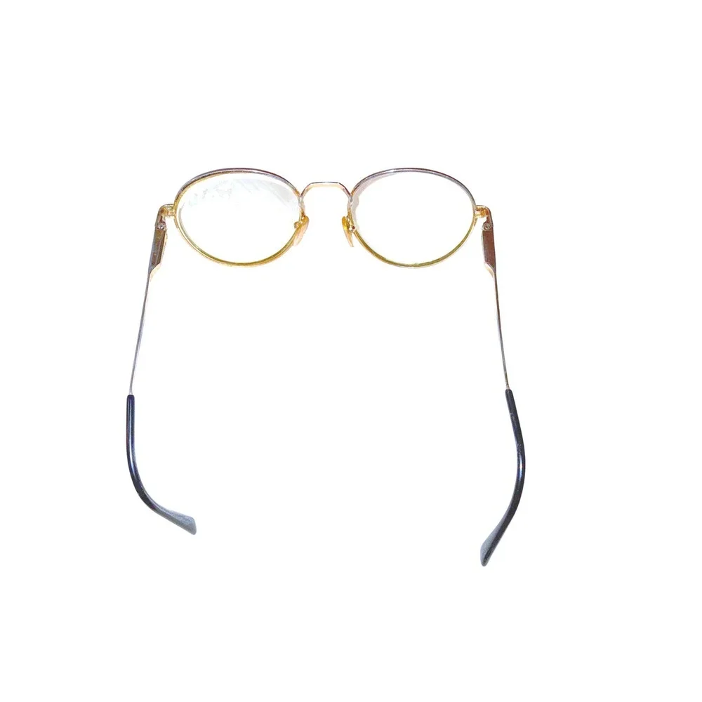 Vintage Polo Ralph Lauren Round P3 Eyeglasses Gold Wire Frame READ